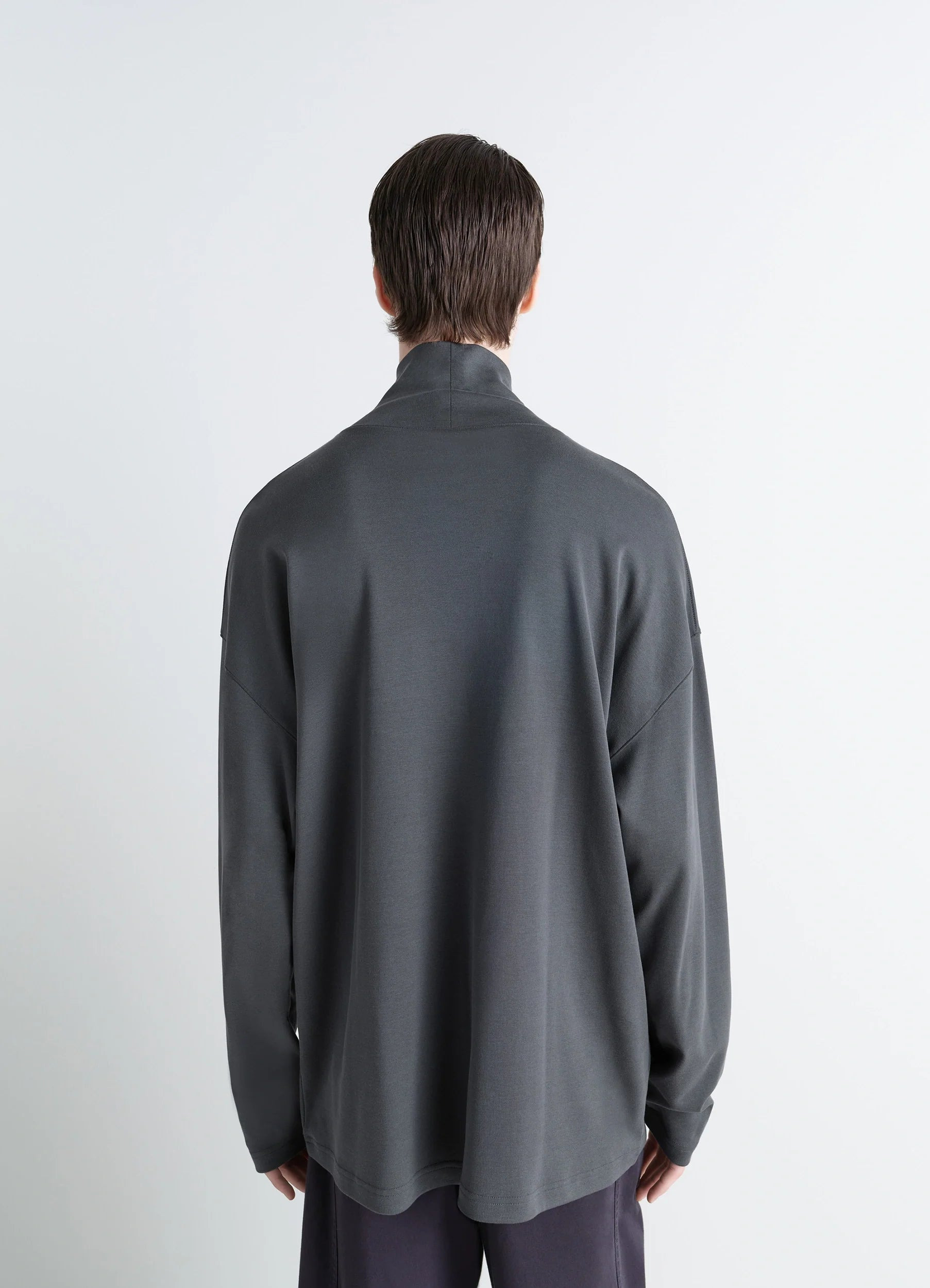 RELAXED MOCK NECK T-SHIRT - 6