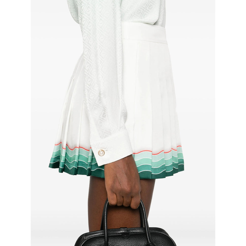 Casablanca White Skirts - Pleated Skirts Women - 4
