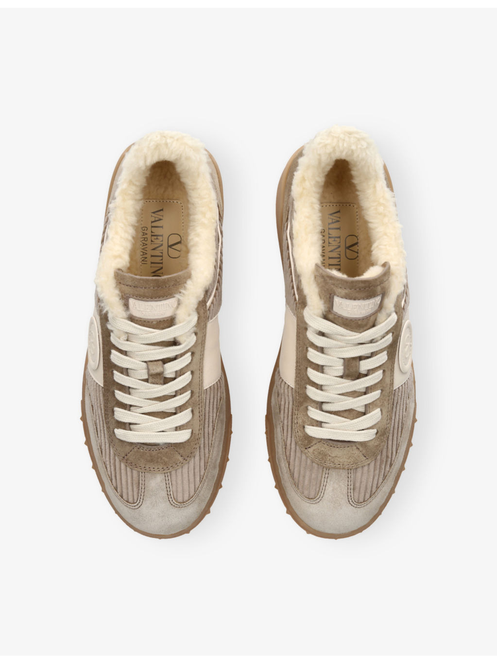Upvillage Corduroy and Suede Low-Top Trainers - 2