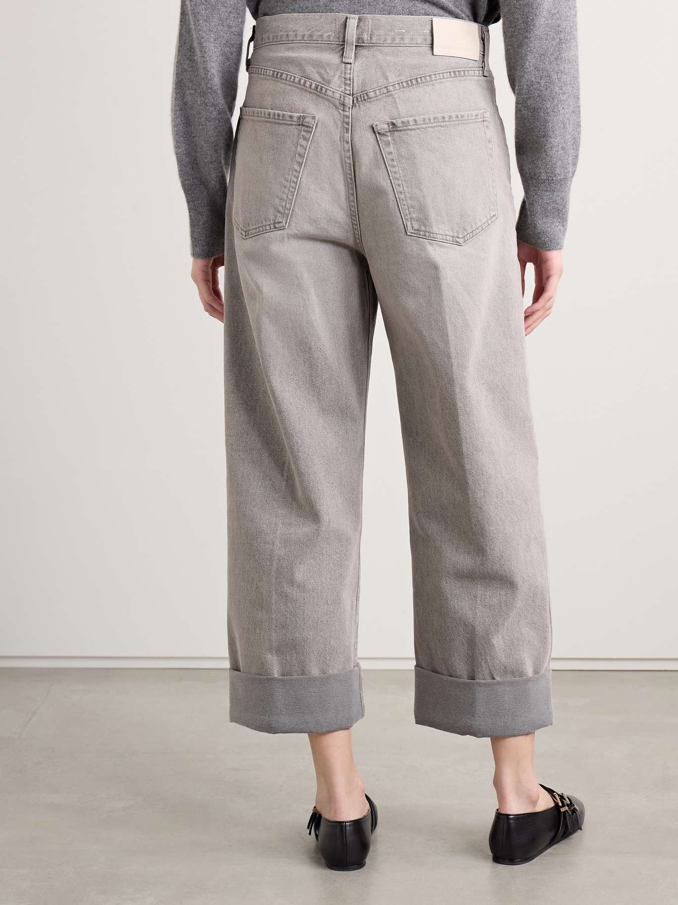 Ayla Baggy high-rise straight-leg jeans Gray - 4