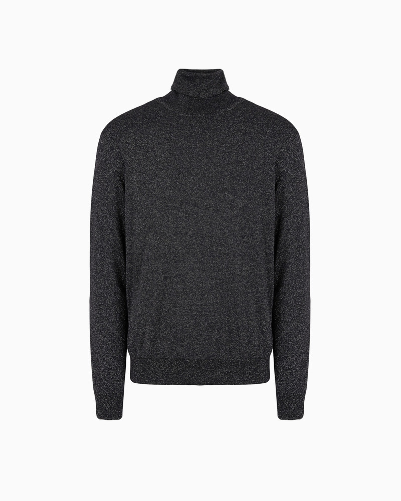 Giorgio’s rollneck jumper in cashmere, silk and lurex 1