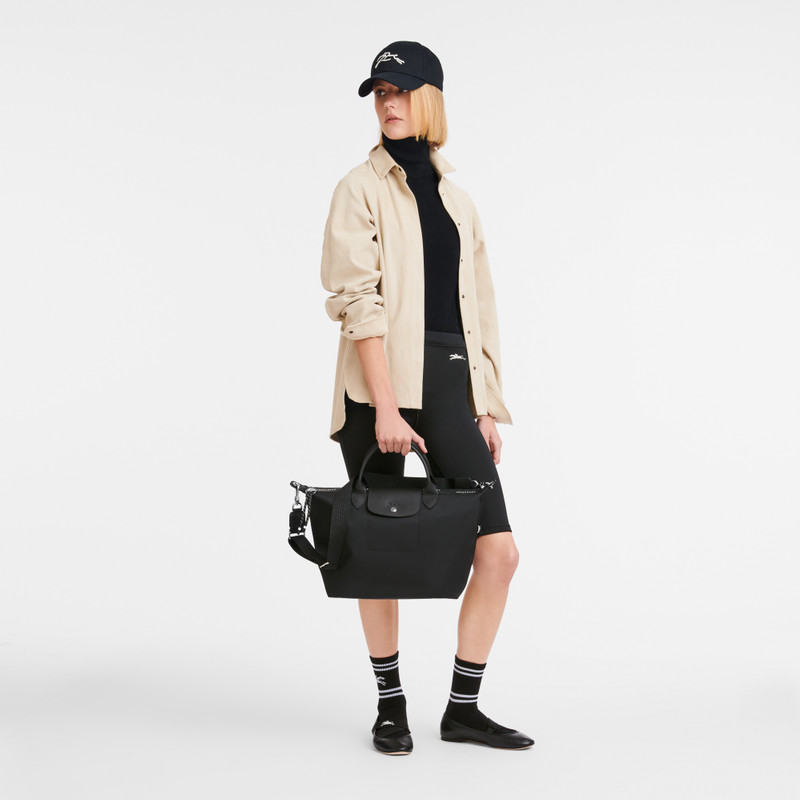 Longchamp Le Pliage Energy L Handbag Black - Recycled canvas outlook