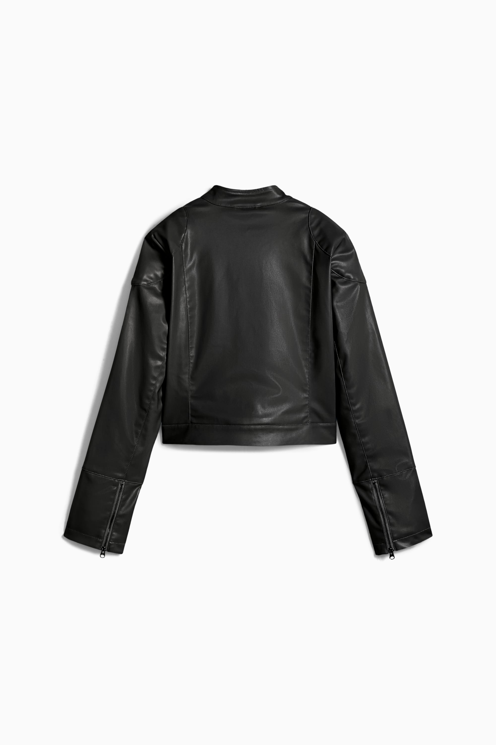 Pleather Racer Jacket Women - 2