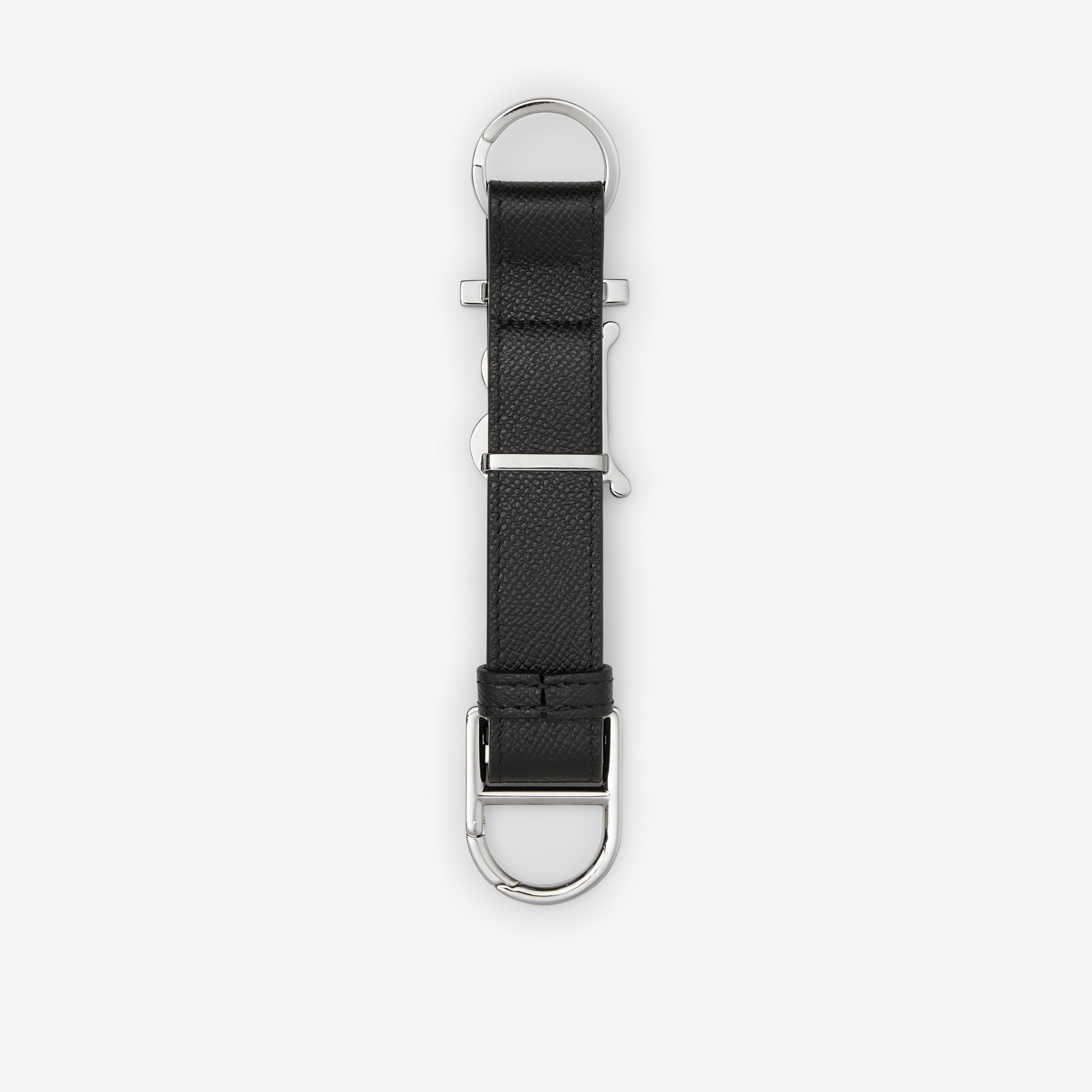 Monogram Motif Grainy Leather Key Ring - 2