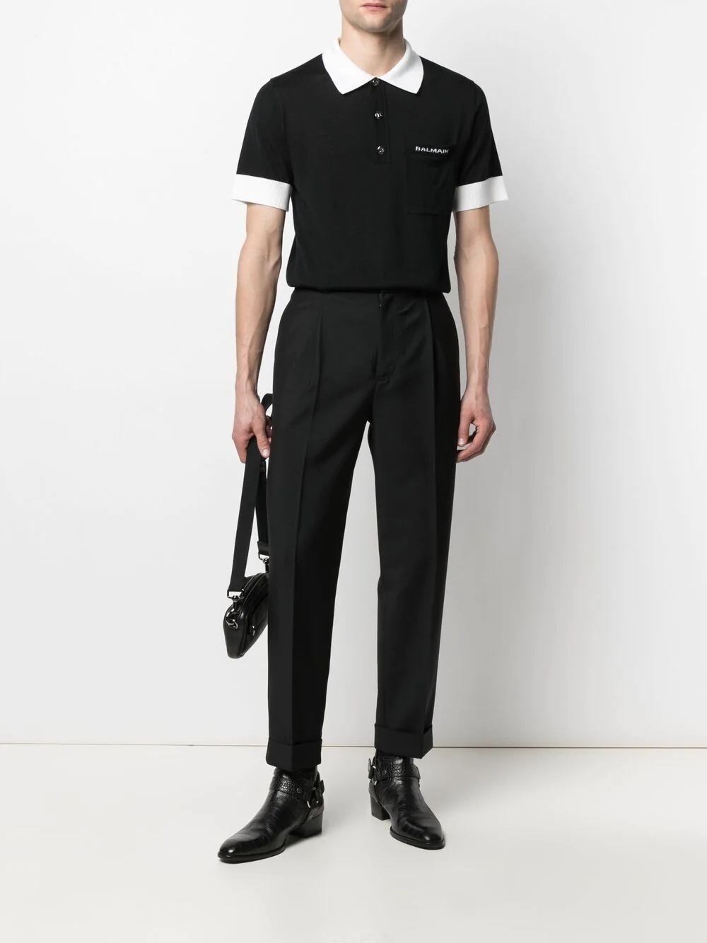 contrast-trim polo shirt - 2