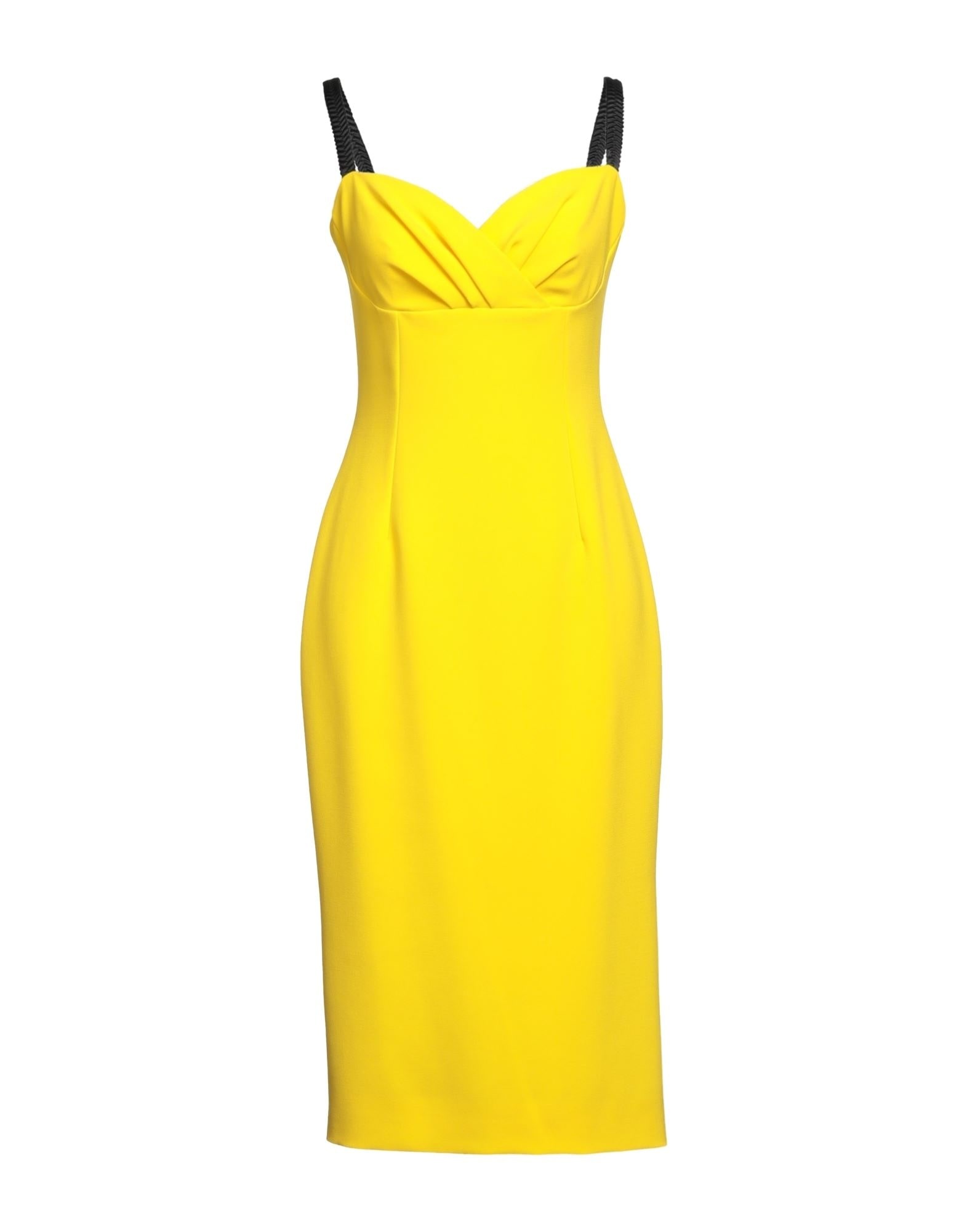 Yellow Women's Midi Dress - 1