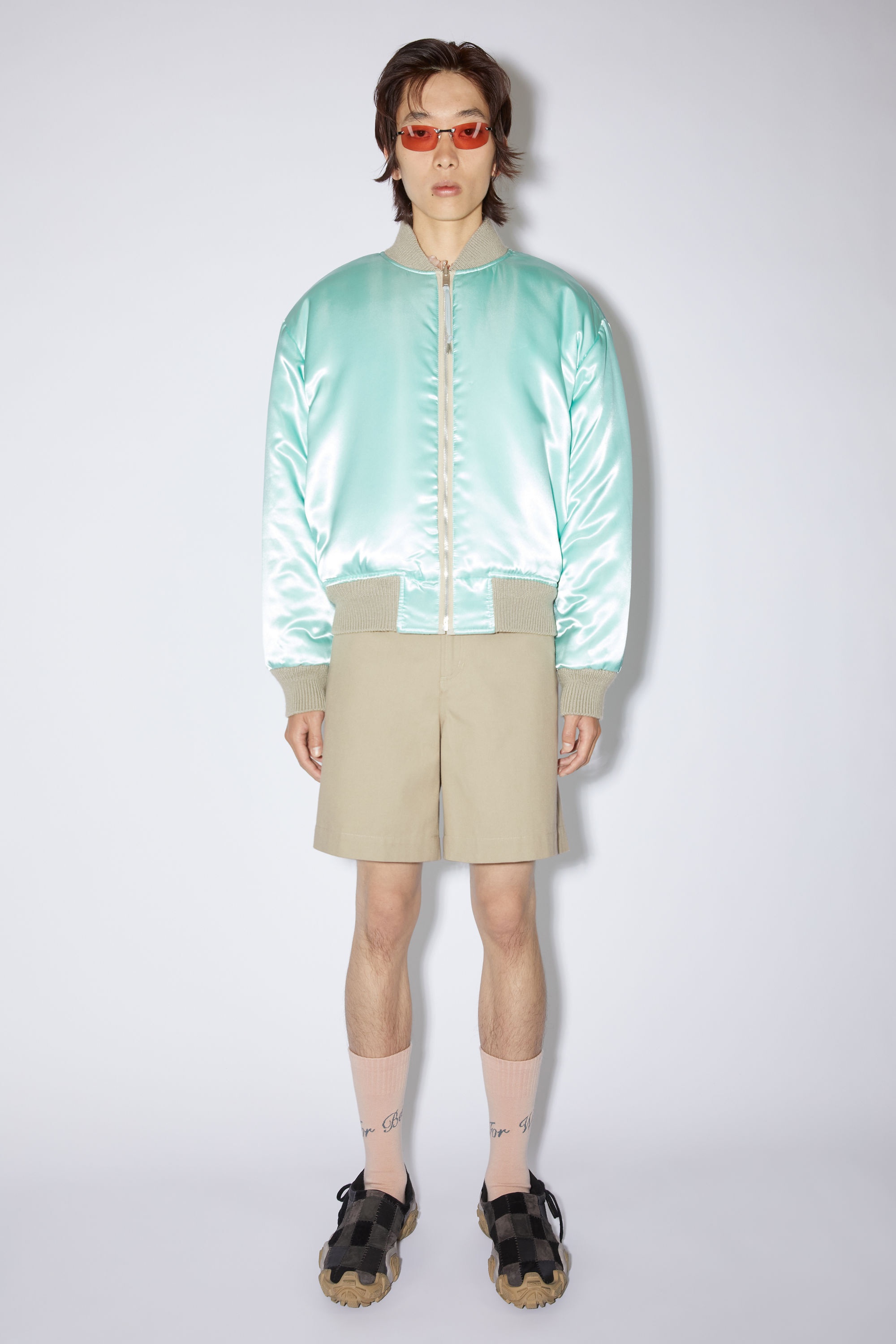 Reversible bomber jacket - Cold grey - 5