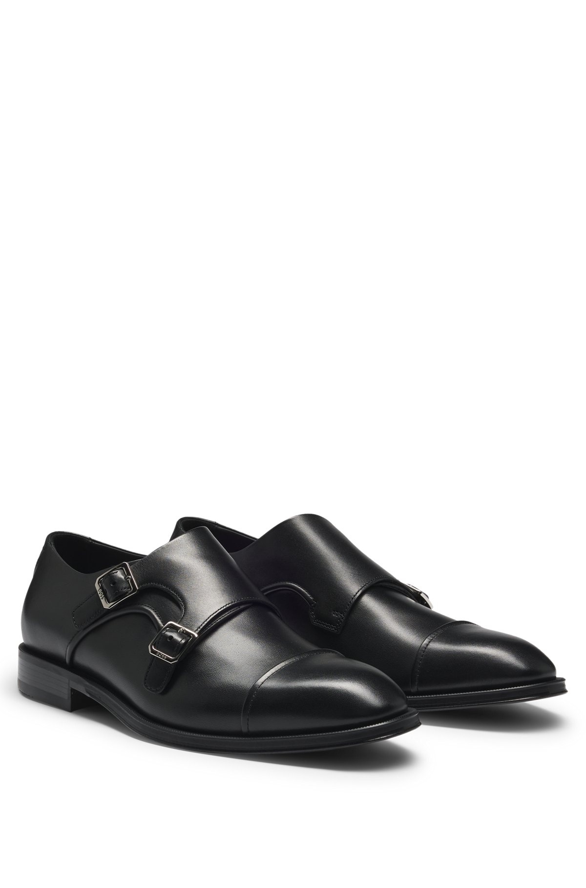 CAP-TOE DOUBLE MONK SHOES IN LEATHER - 2