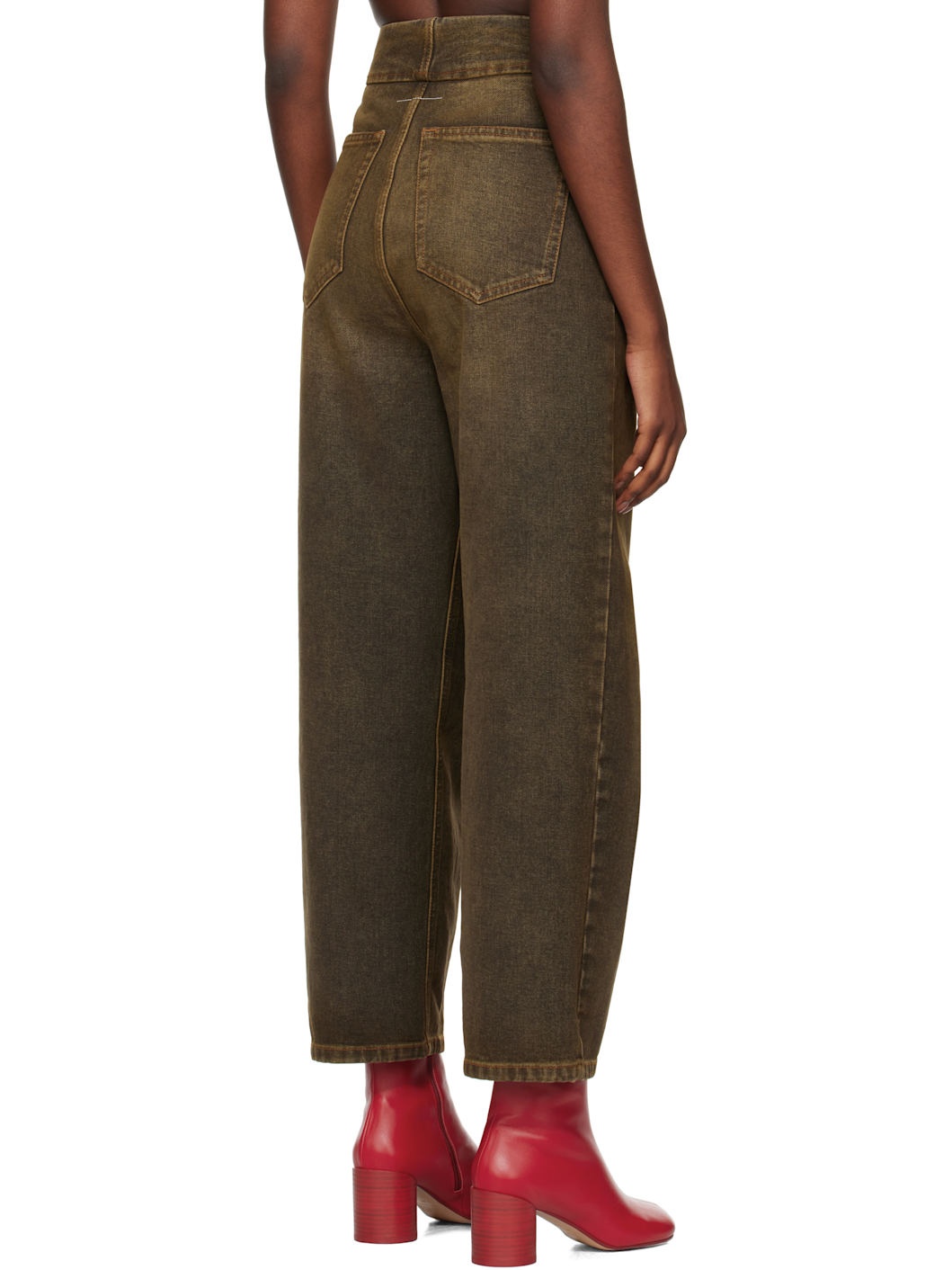 Brown 5-Pocket Jeans - 3
