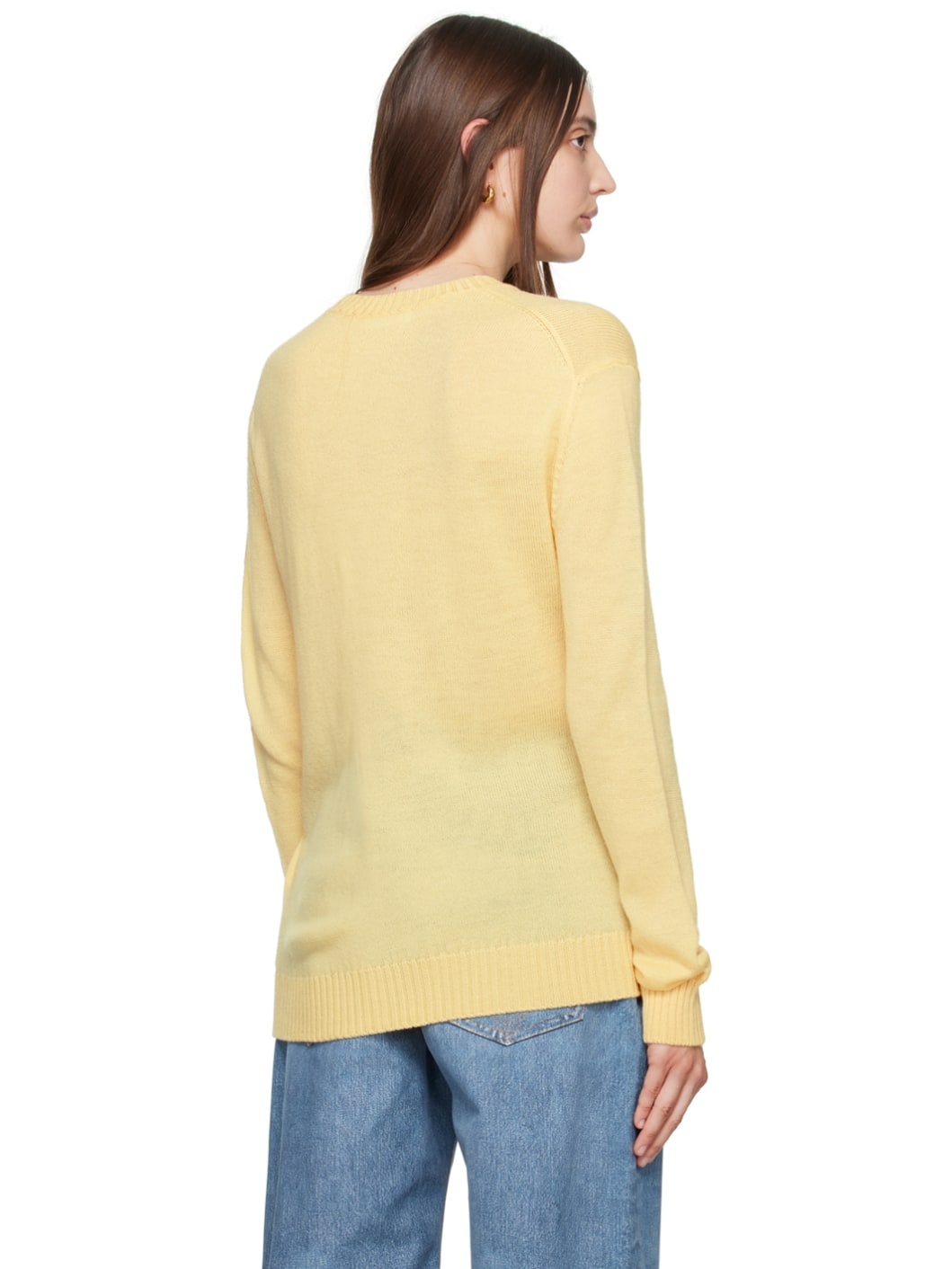 Yellow Embroidered Sweater - 3