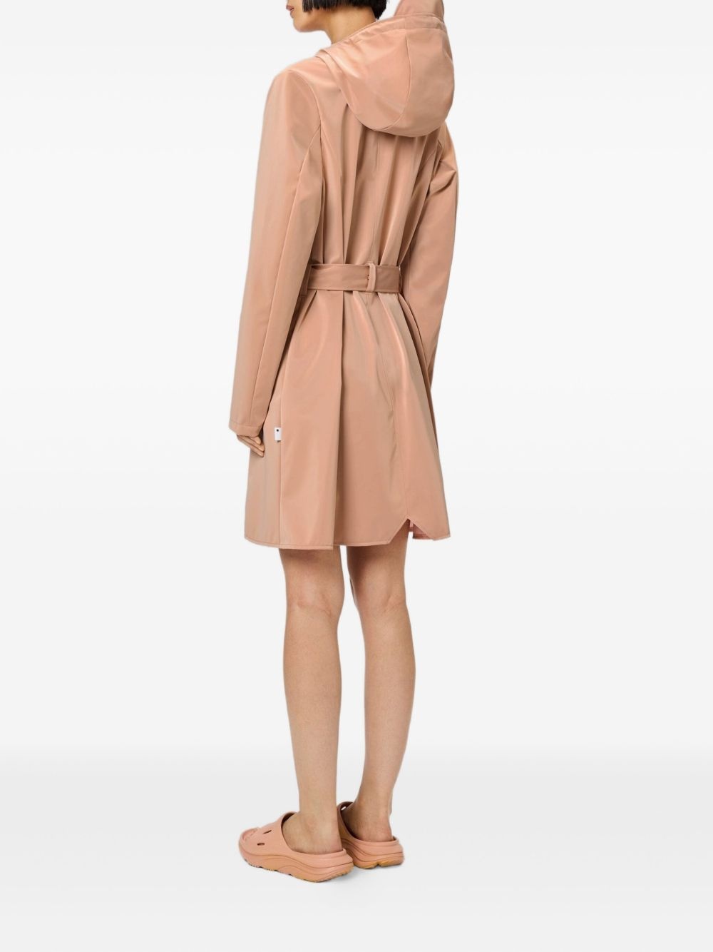 hooded trench coat - 4