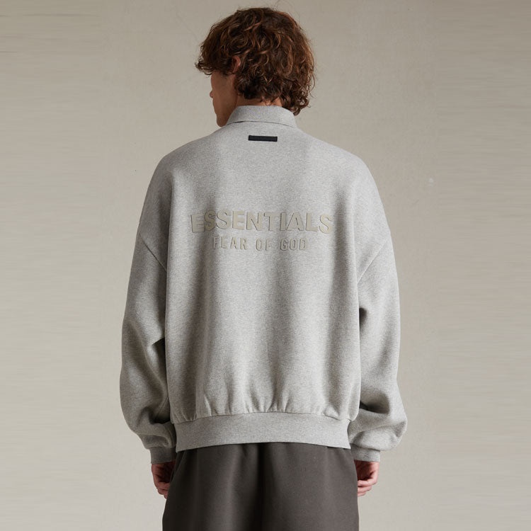 Fear of God Essentials Longsleeve Polo 'Beige' 192SP244393F - 4
