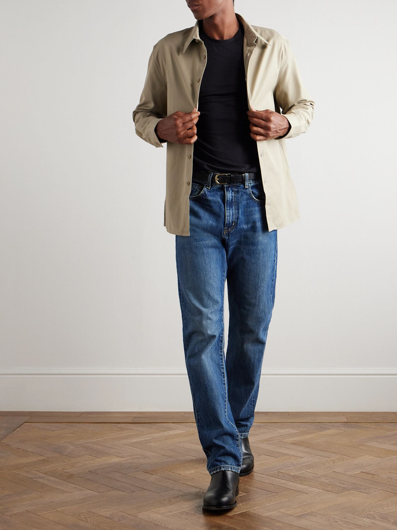 TOM FORD Lyocell and Cotton-Blend Jersey T-Shirt Black outlook