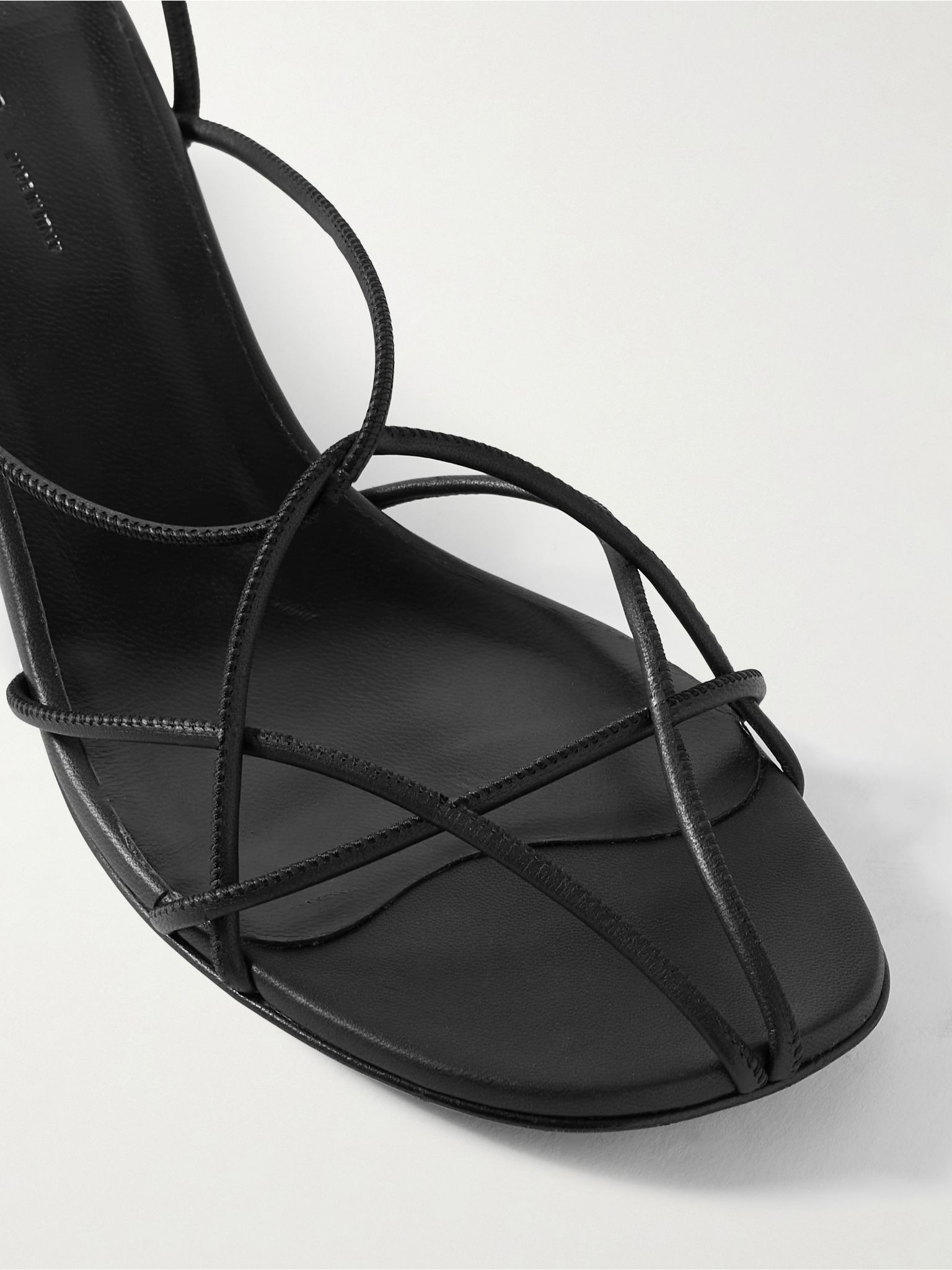 Loulou leather sandals Black - 4