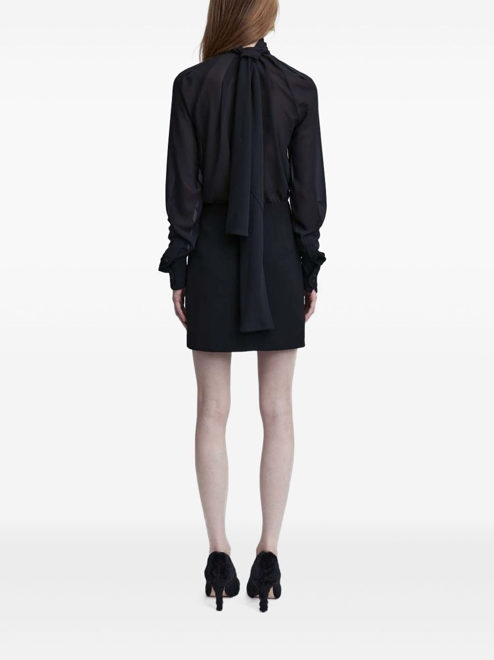 ruched-detailing mini dress - 5