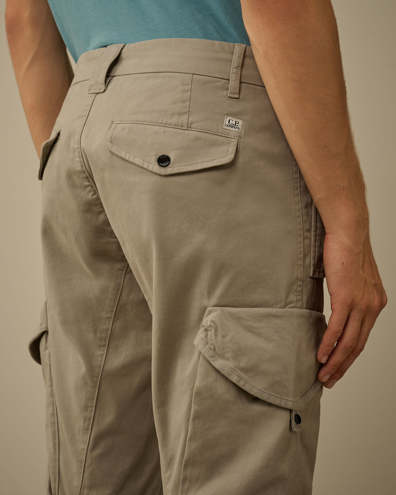 Stretch Sateen Ergonomic Lens Cargo Pants - 6