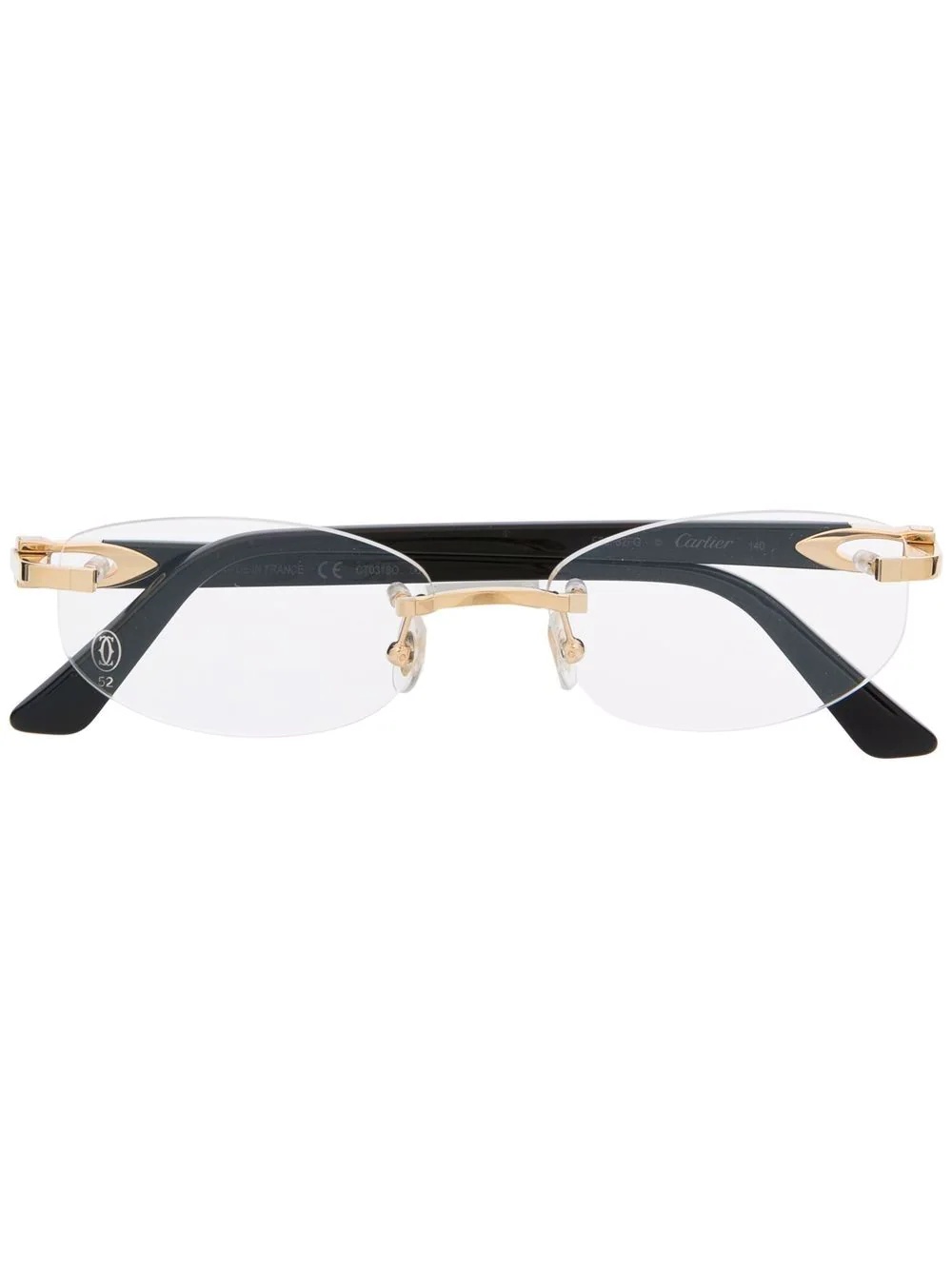 frameless rounded glasses - 1