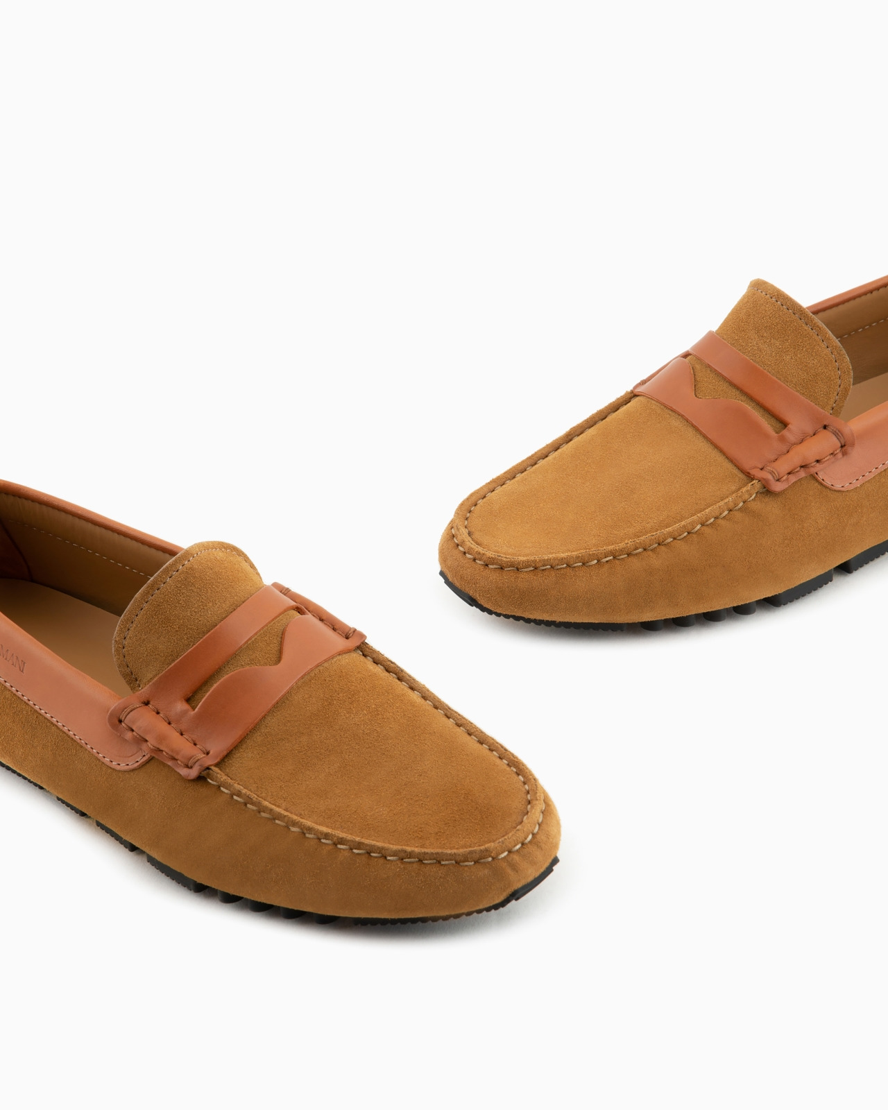 Crust leather driving loafers - 5