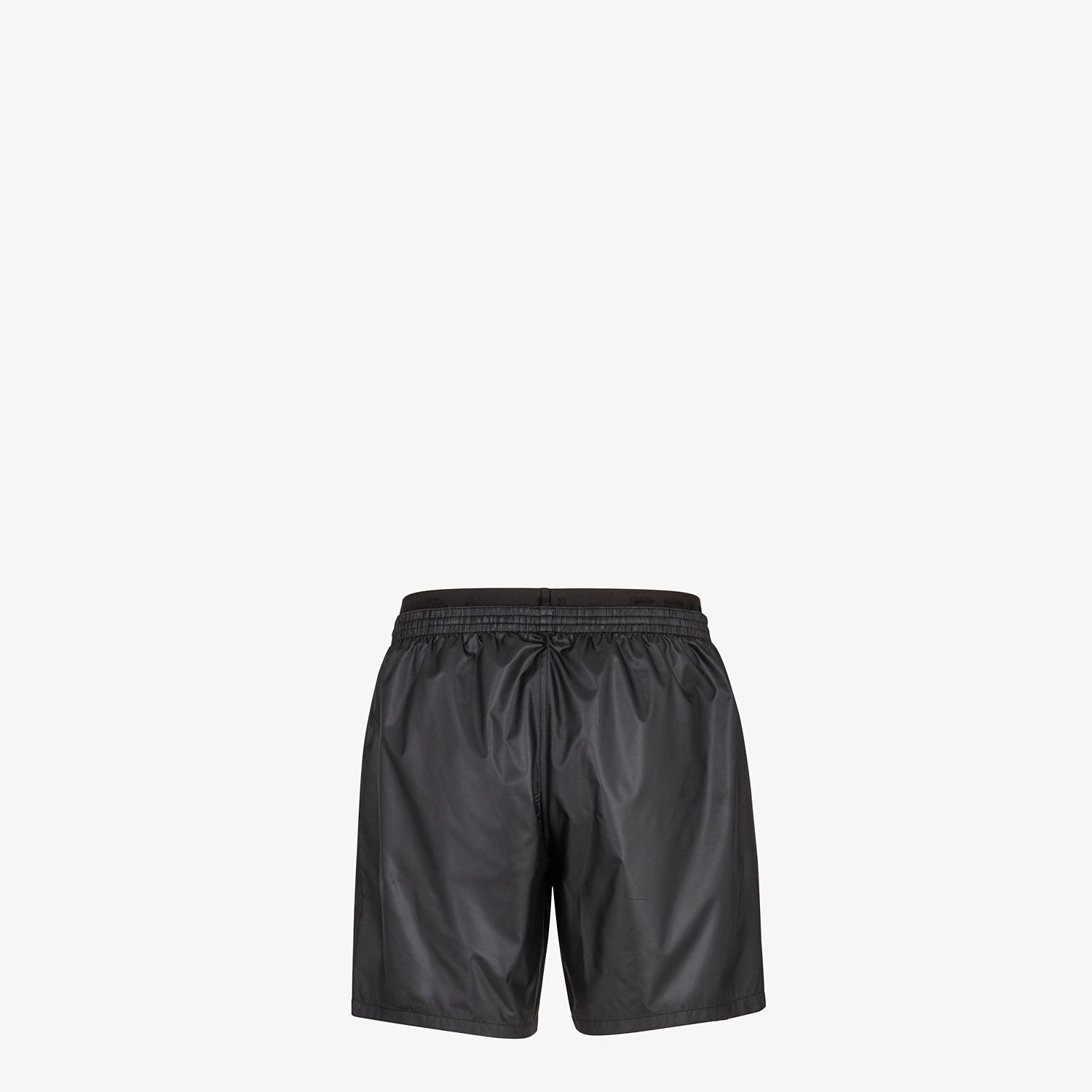 Black tech fabric shorts - 2