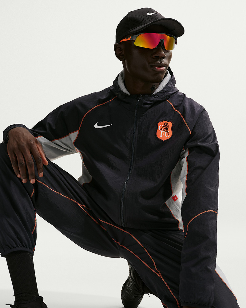 Chelsea FC Strike+ SE Men's Nike Soccer Repel Hooded Jacket 3