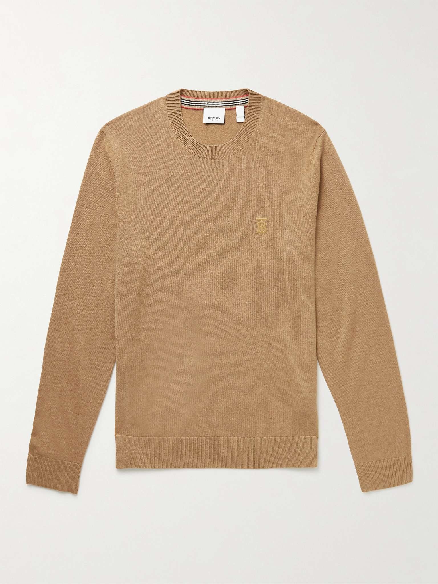 Logo-Embroidered Cashmere Sweater - 1