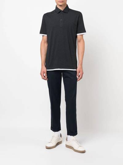 Brunello Cucinelli layered polo shirt outlook