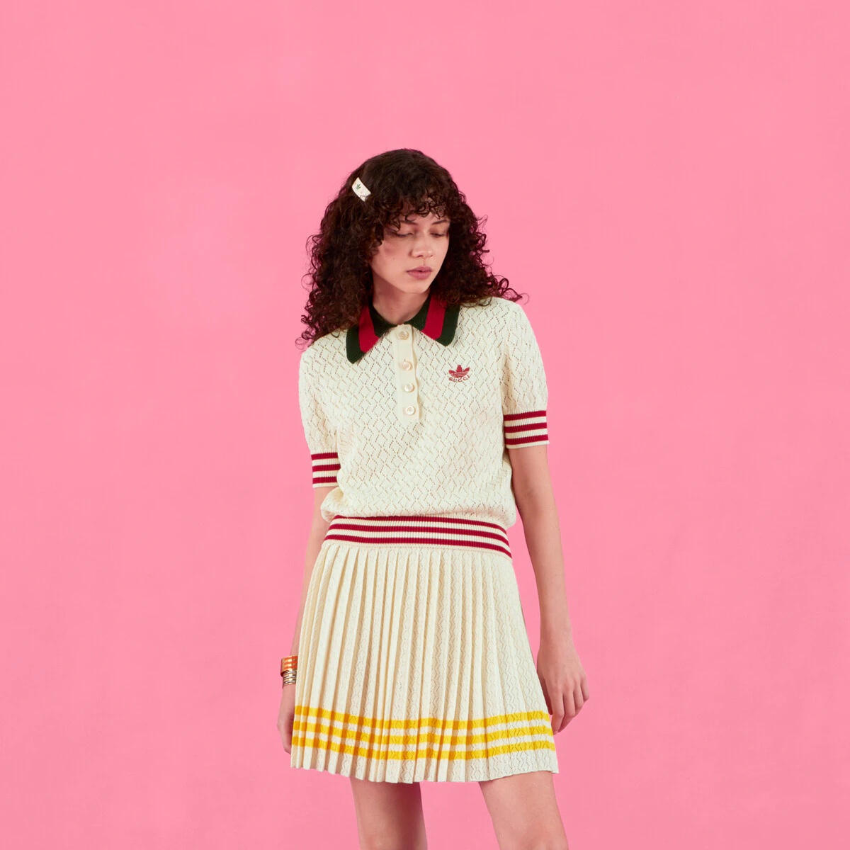 adidas x Gucci cotton polo - 6