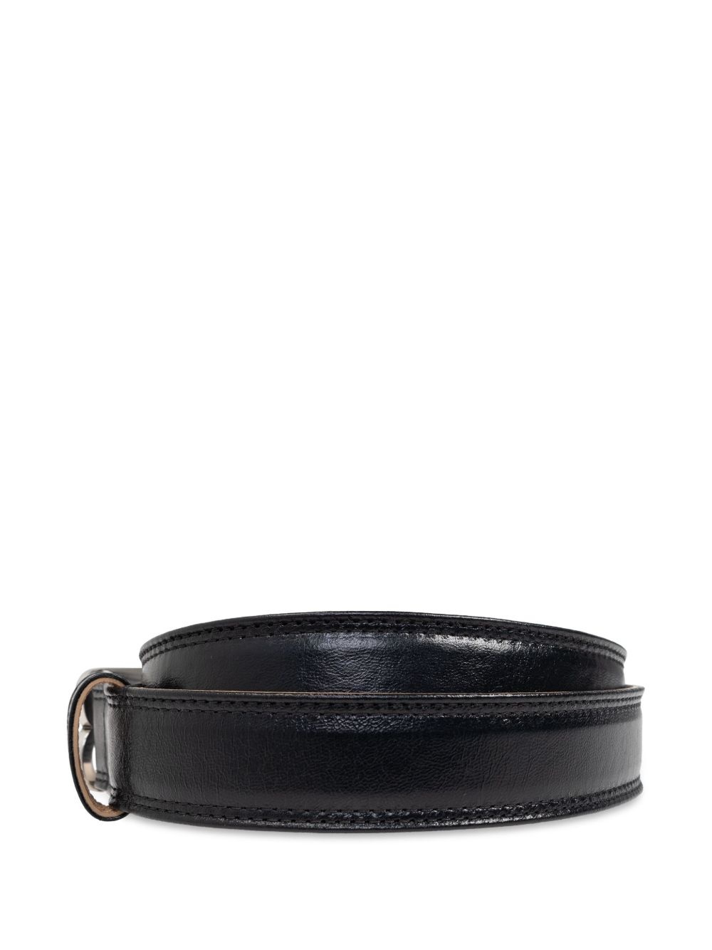 logo-buckle belt - 3