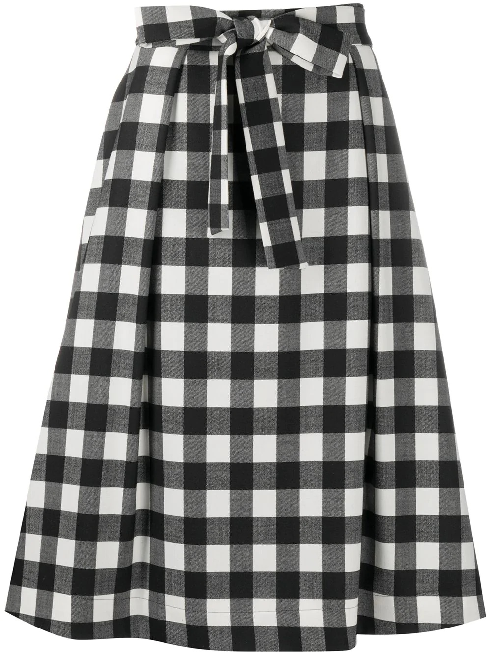 check print A-line skirt - 1