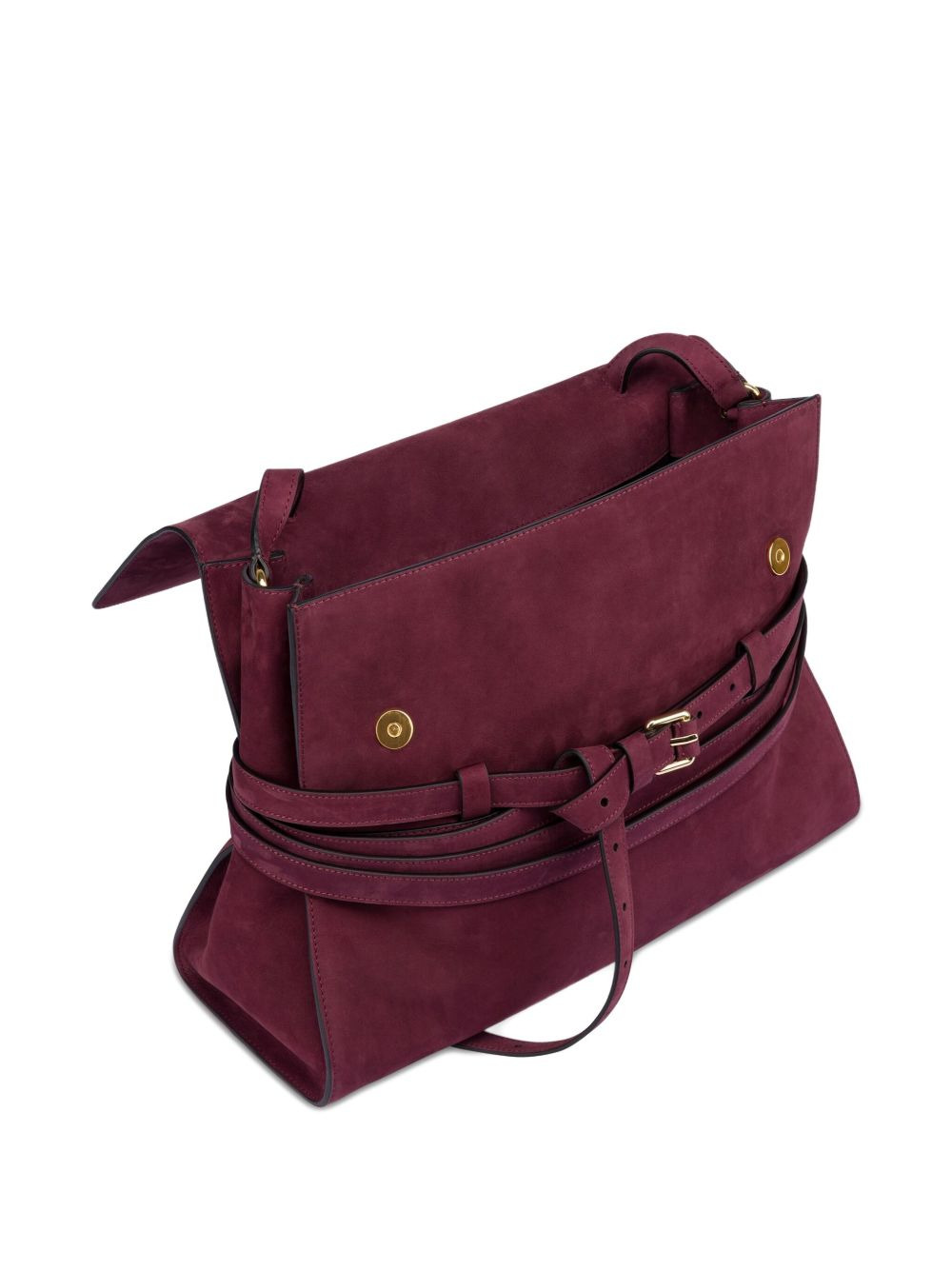 medium Tie Me suede shoulder bag - 3