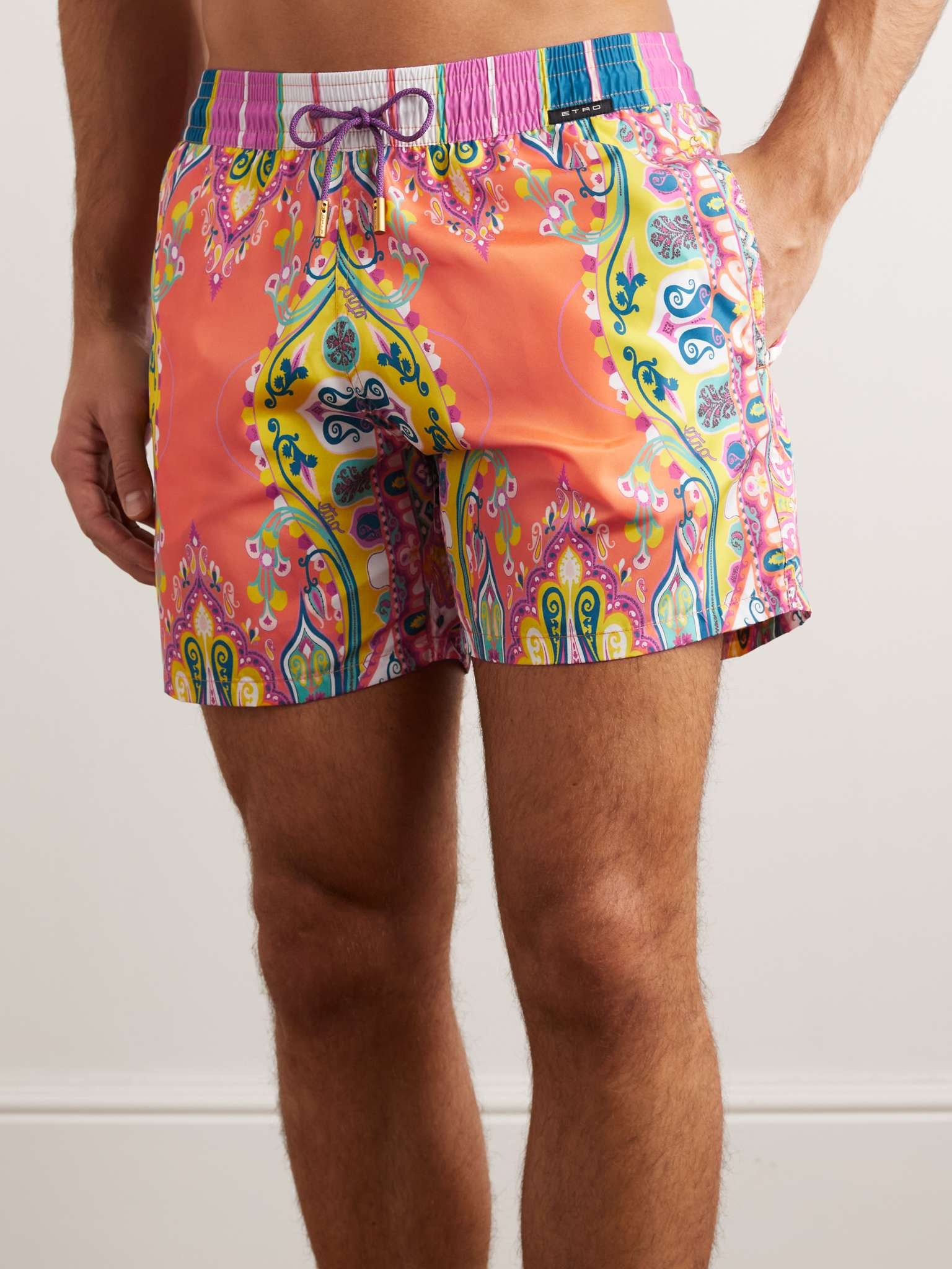 Straight-Leg Short-Length Paisley-Print Swim Shorts - 2