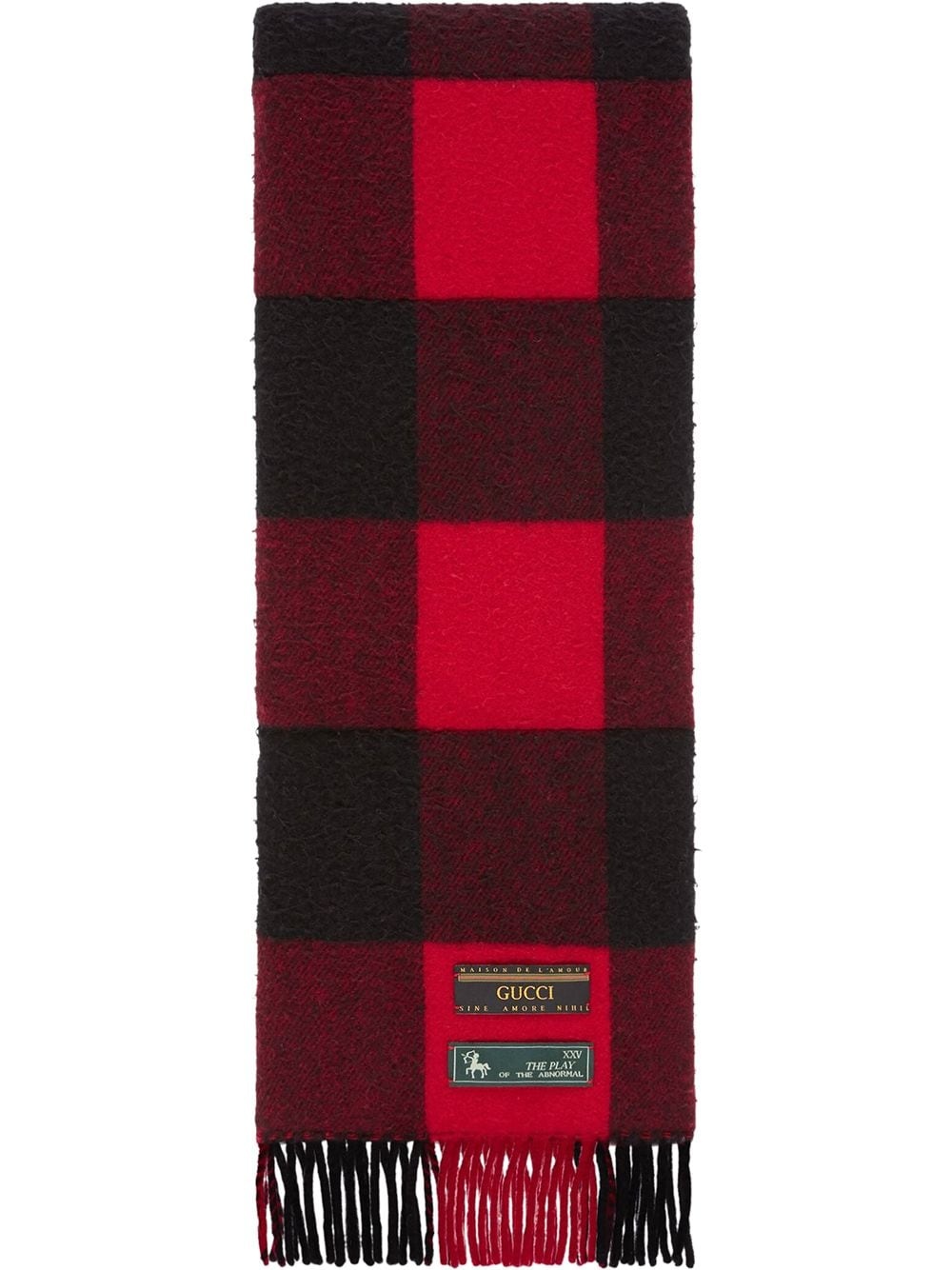 checked scarf - 1