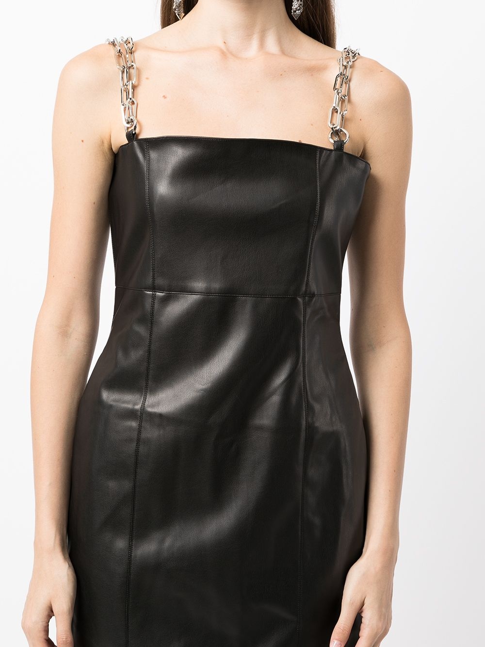 chain strap mini dress - 5