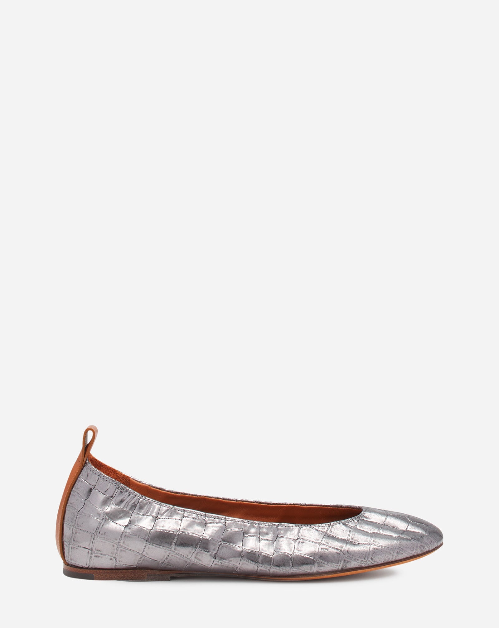 THE BALLERINA IN CROCODILE-EFFECT LEATHER - 1