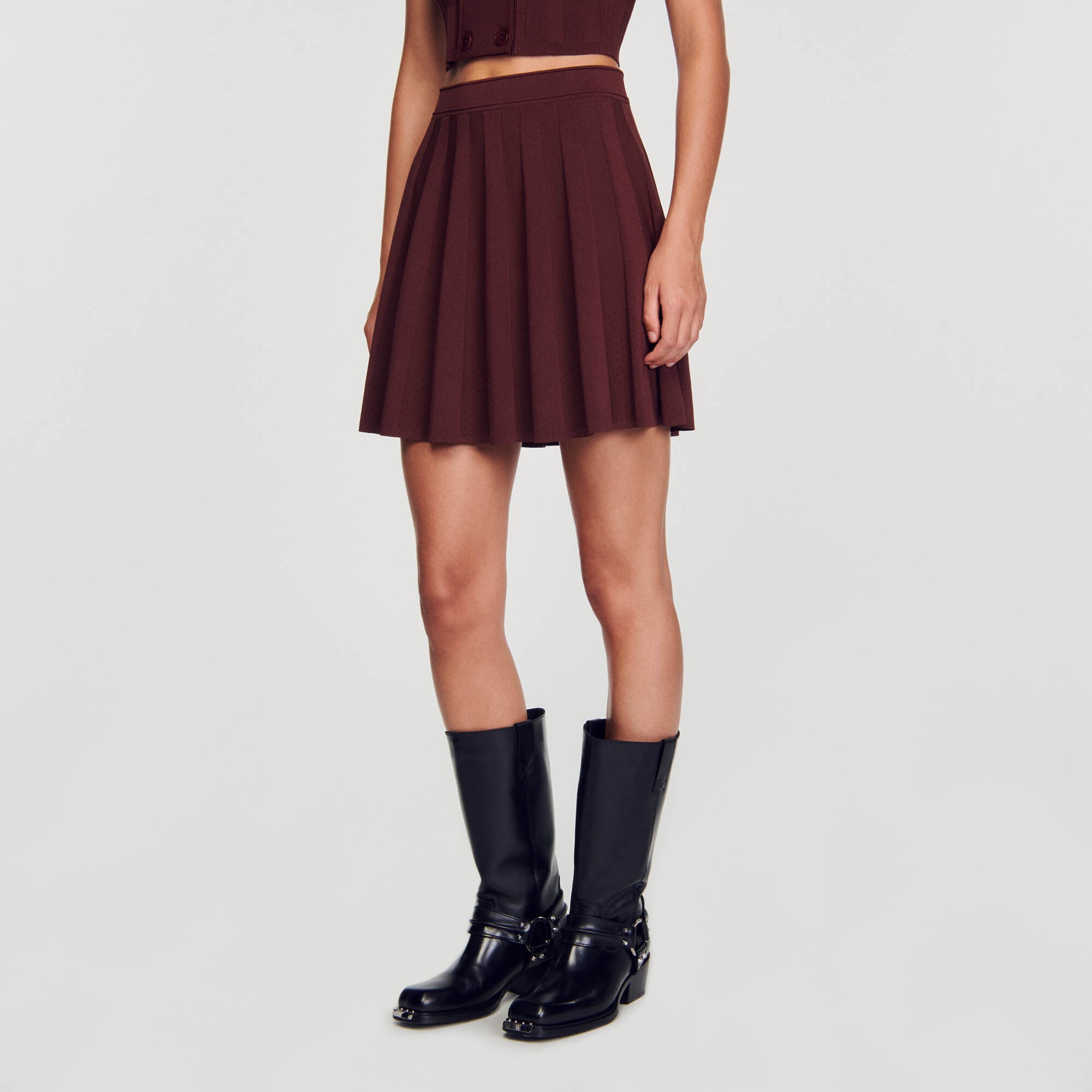 SHORT PLEATED SKIRT - 5