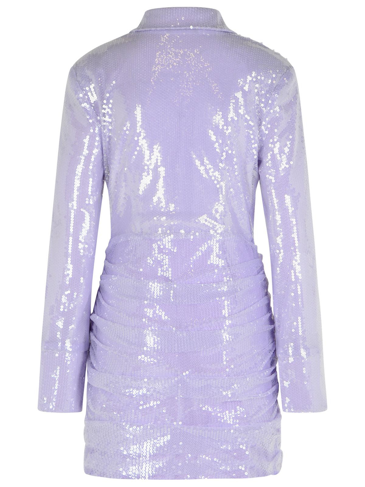 Rotate Misty Lilac Polyester Sequined Mini Dress Women - 3