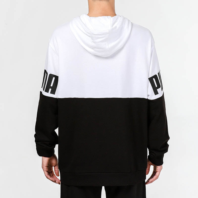 PUMA Logo Printing Sports Breathable Black White Colorblock 'Black White' 847723-02 - 4