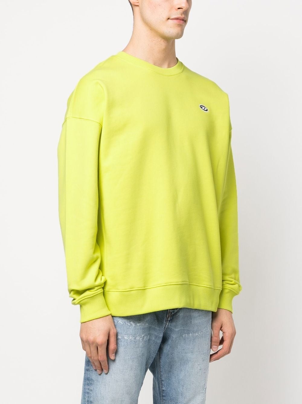 logo embroidery cotton sweatshirt - 3
