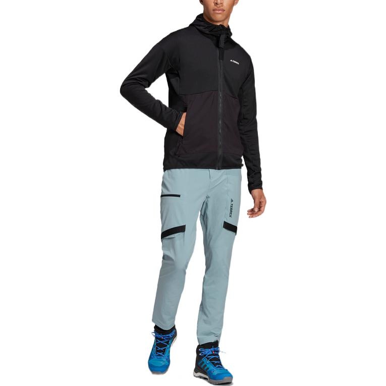 adidas Terrex Zupahike Pts Colorblock Elastic high waist Big Pocket Sports Pants Gray H51493 - 2
