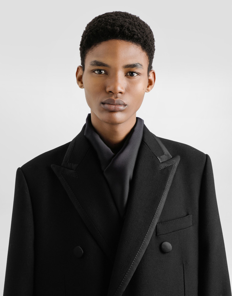 Double-breastedwool coat 4