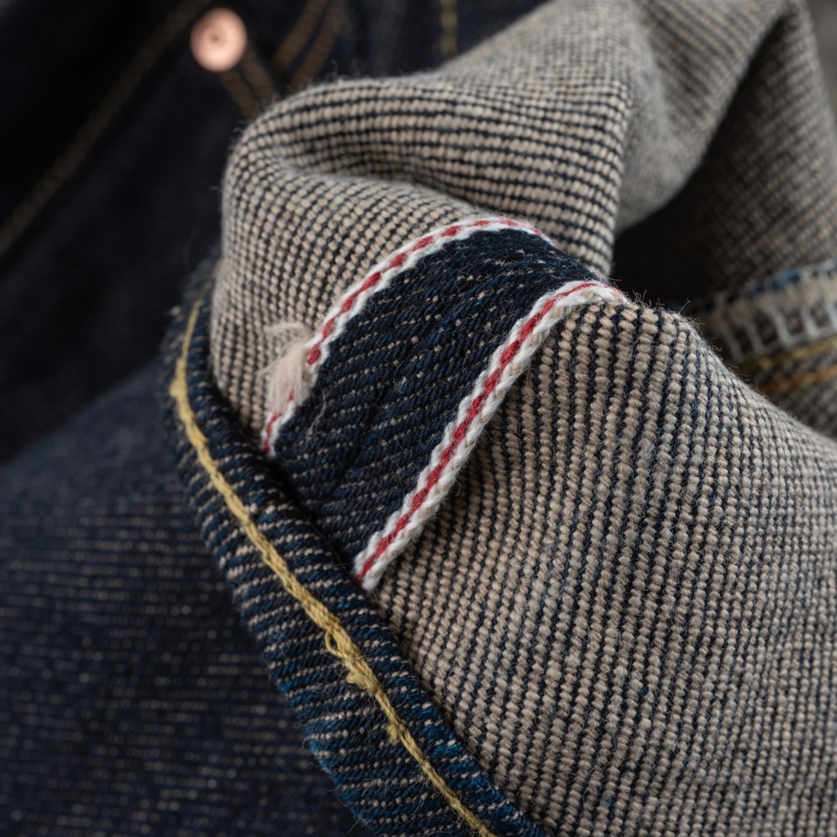 IH-555-SST 21oz Shinayaka Selvedge Denim Super Slim Cut Jeans - Indigo - 10