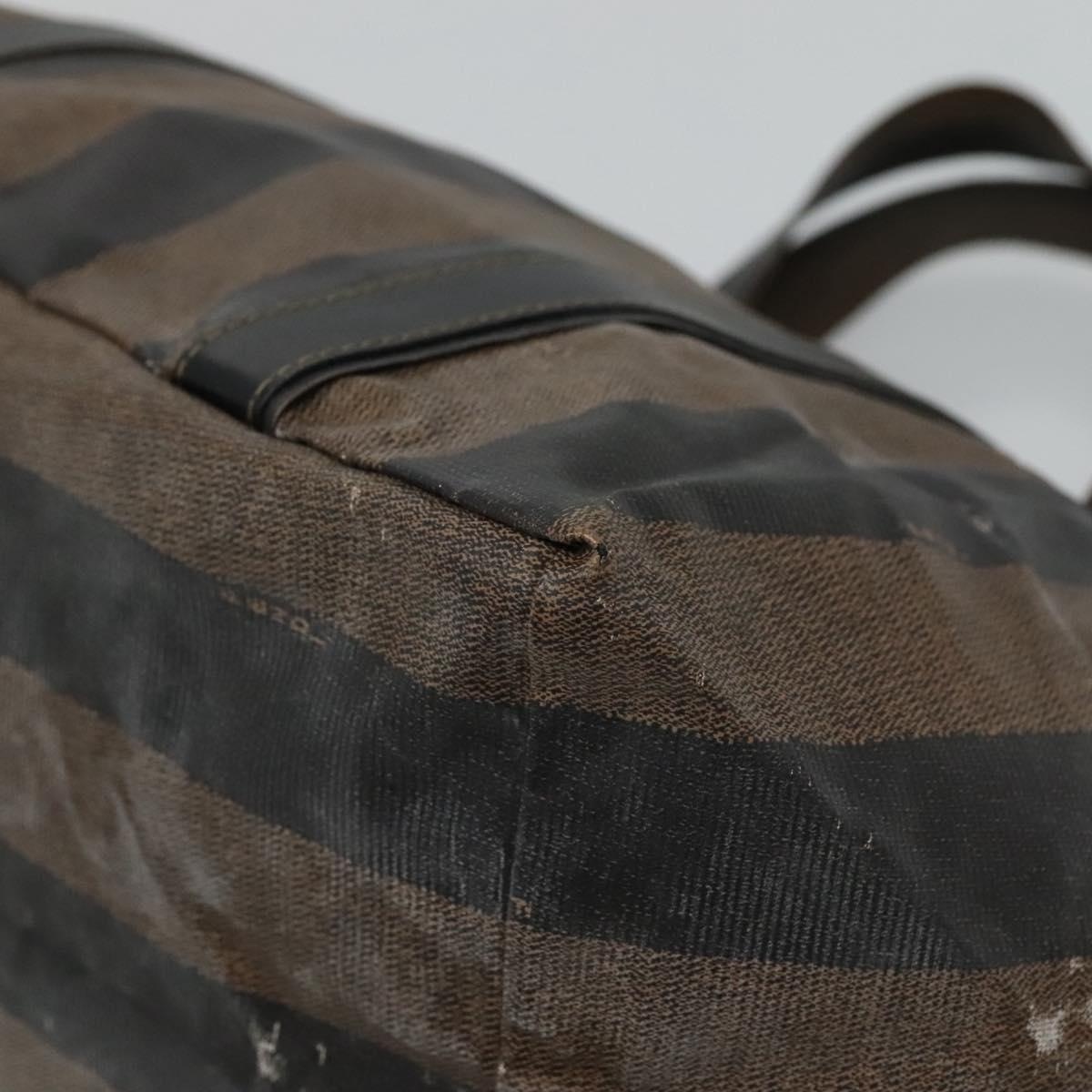 FENDI Pecan Canvas Hand Bag Coated Canvas Brown - 10