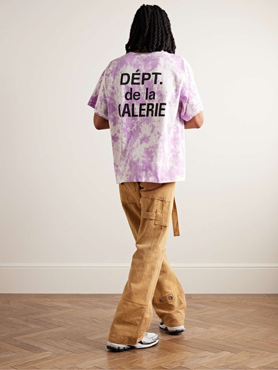 GALLERY DEPT. Tie-Dyed Logo-Print Cotton-Blend Jersey T-Shirt outlook