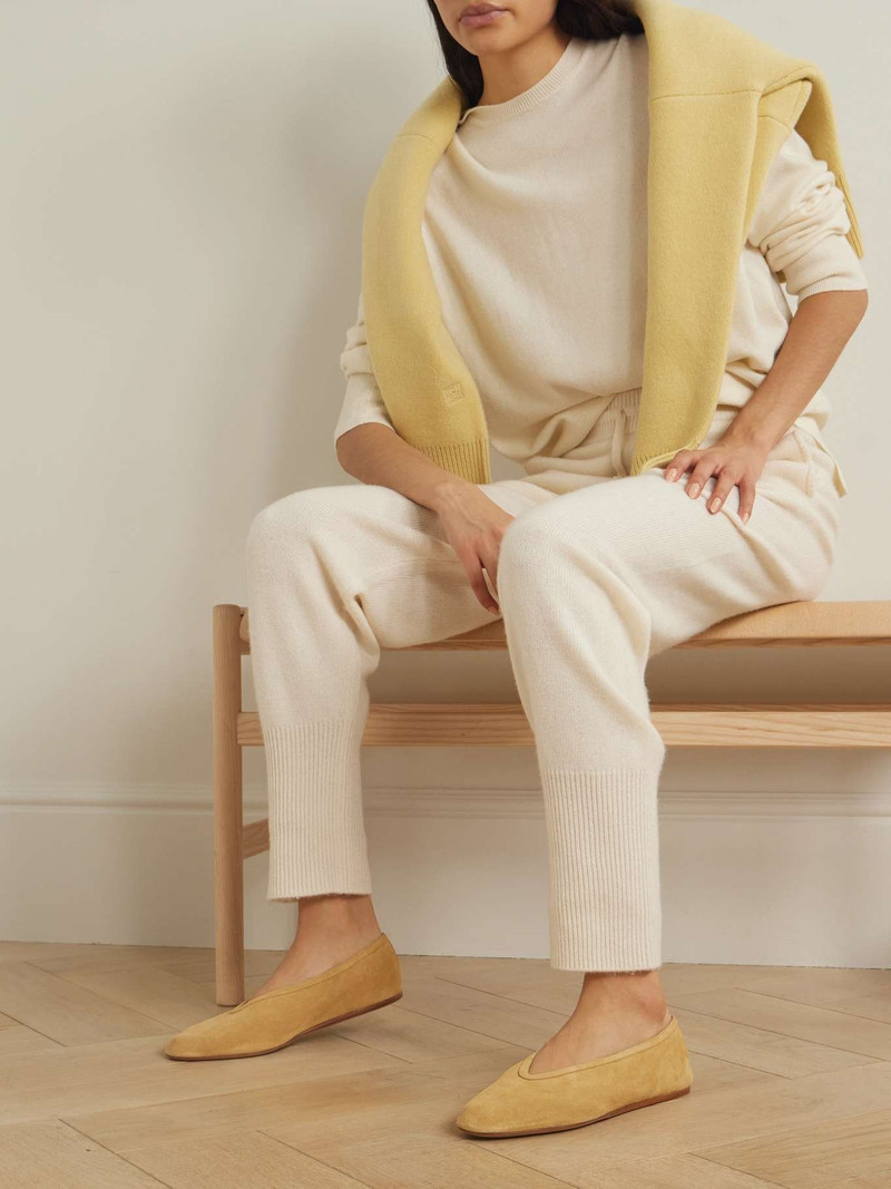 LE MONDE BÉRYL Luna suede ballet flats Beige outlook