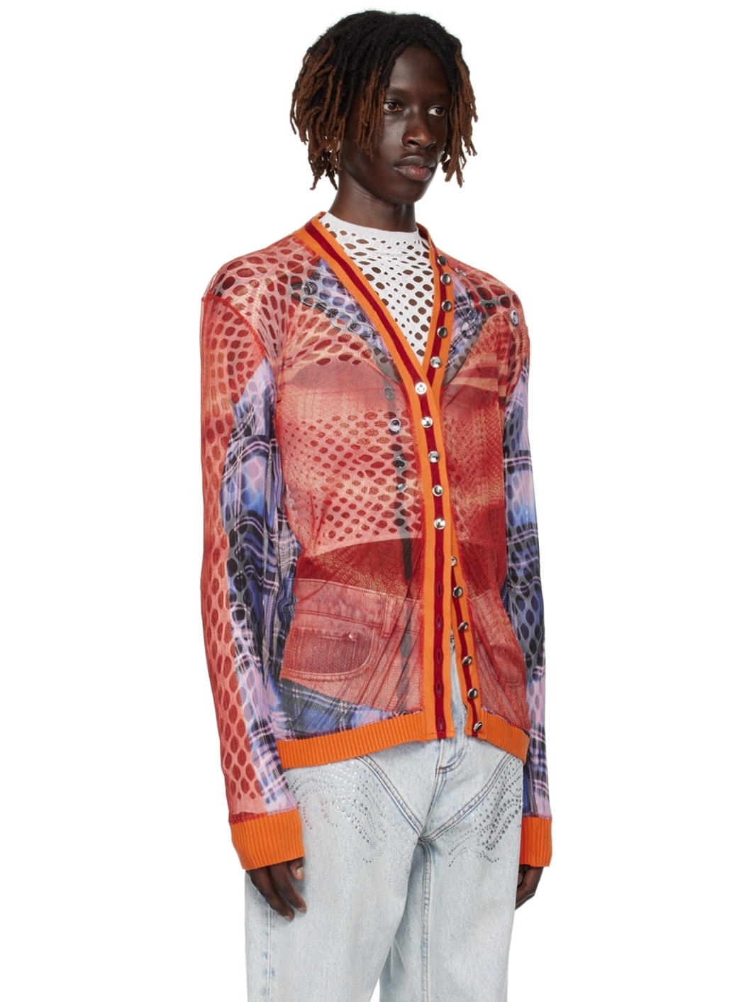 Orange Jean Paul Gaultier Edition Cardigan - 2