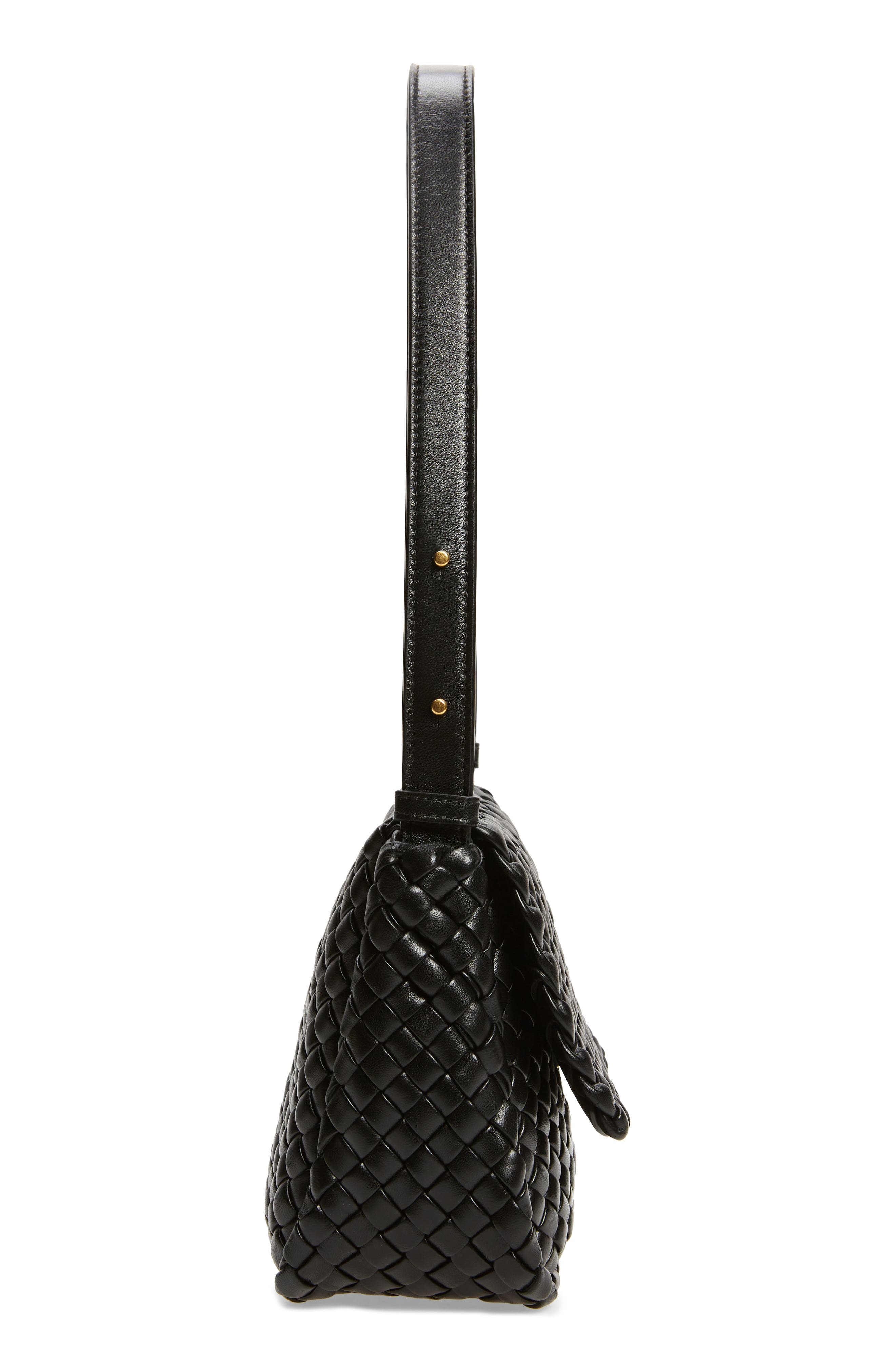Mini Cobble Padded Intrecciato Leather Shoulder Bag - 6