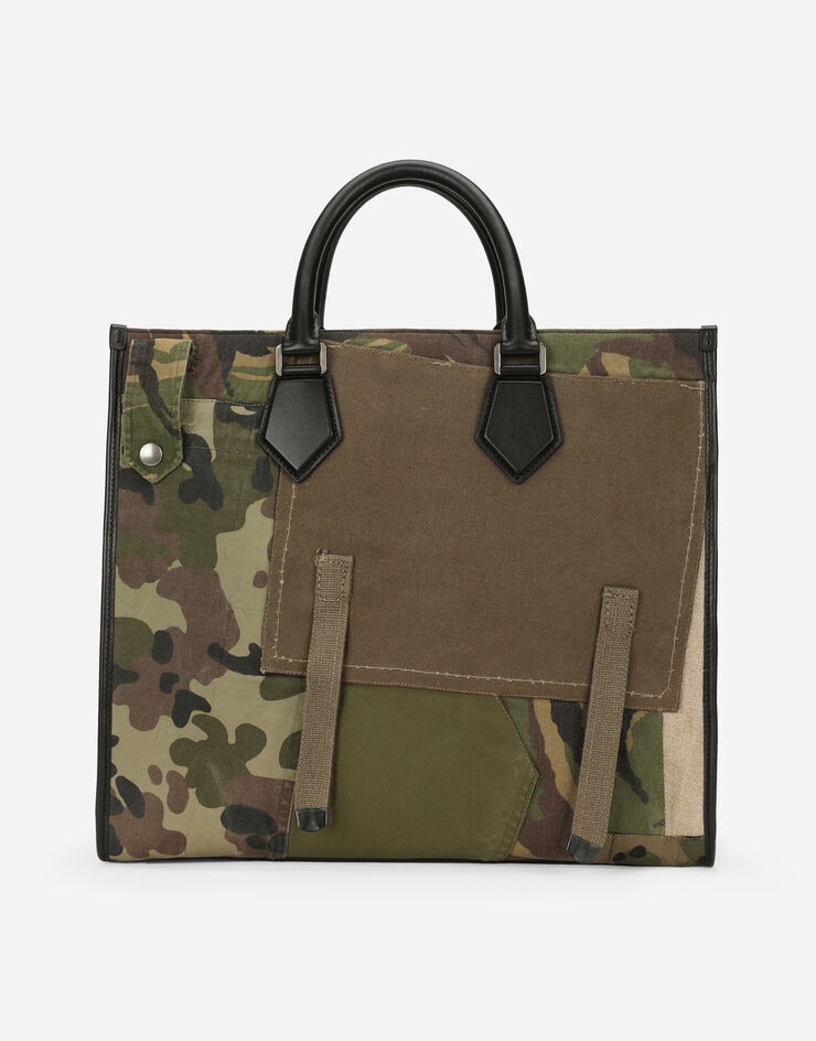 Camouflage patchwork shopper - 4