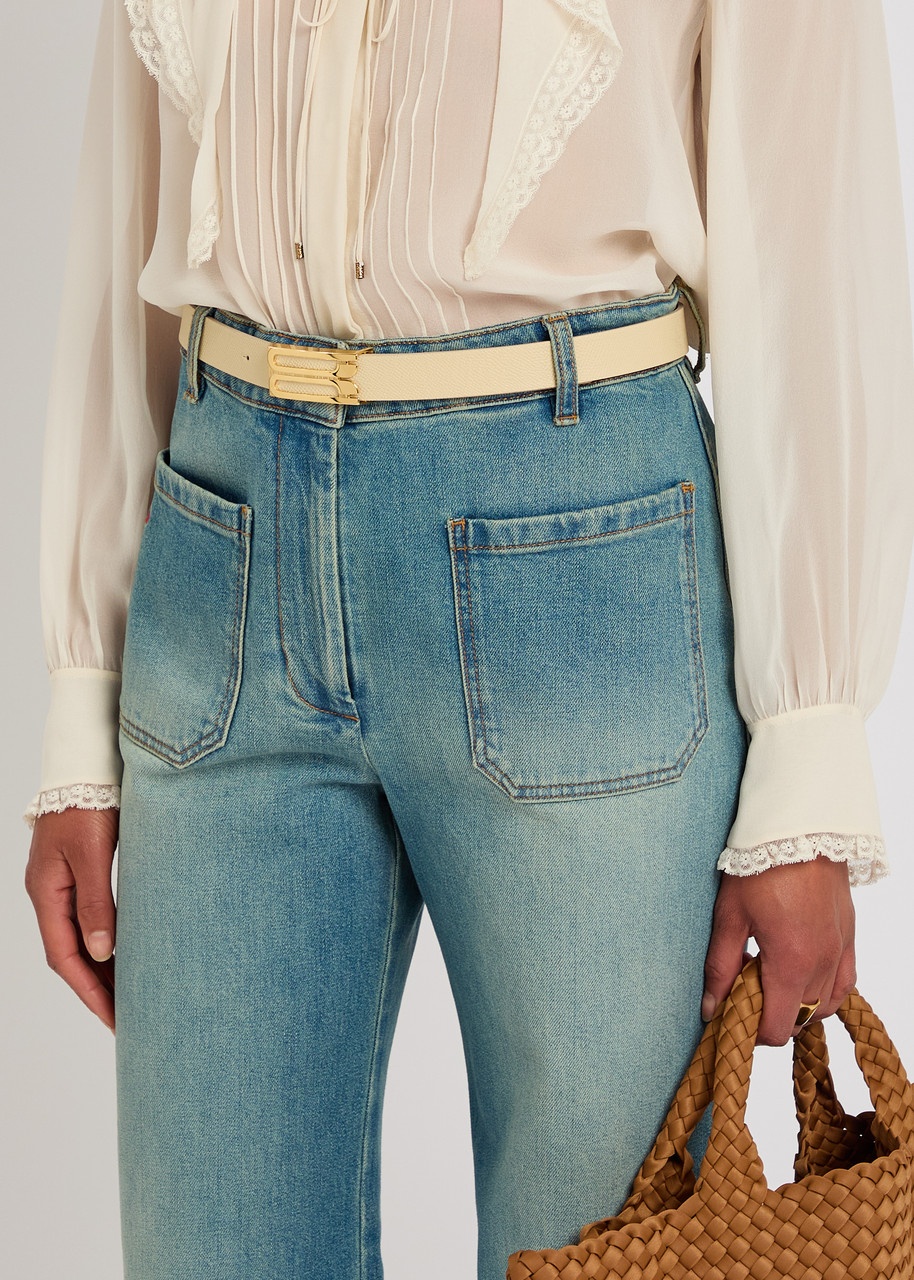 Victoria Beckham Frame Grained Leather Belt - 2