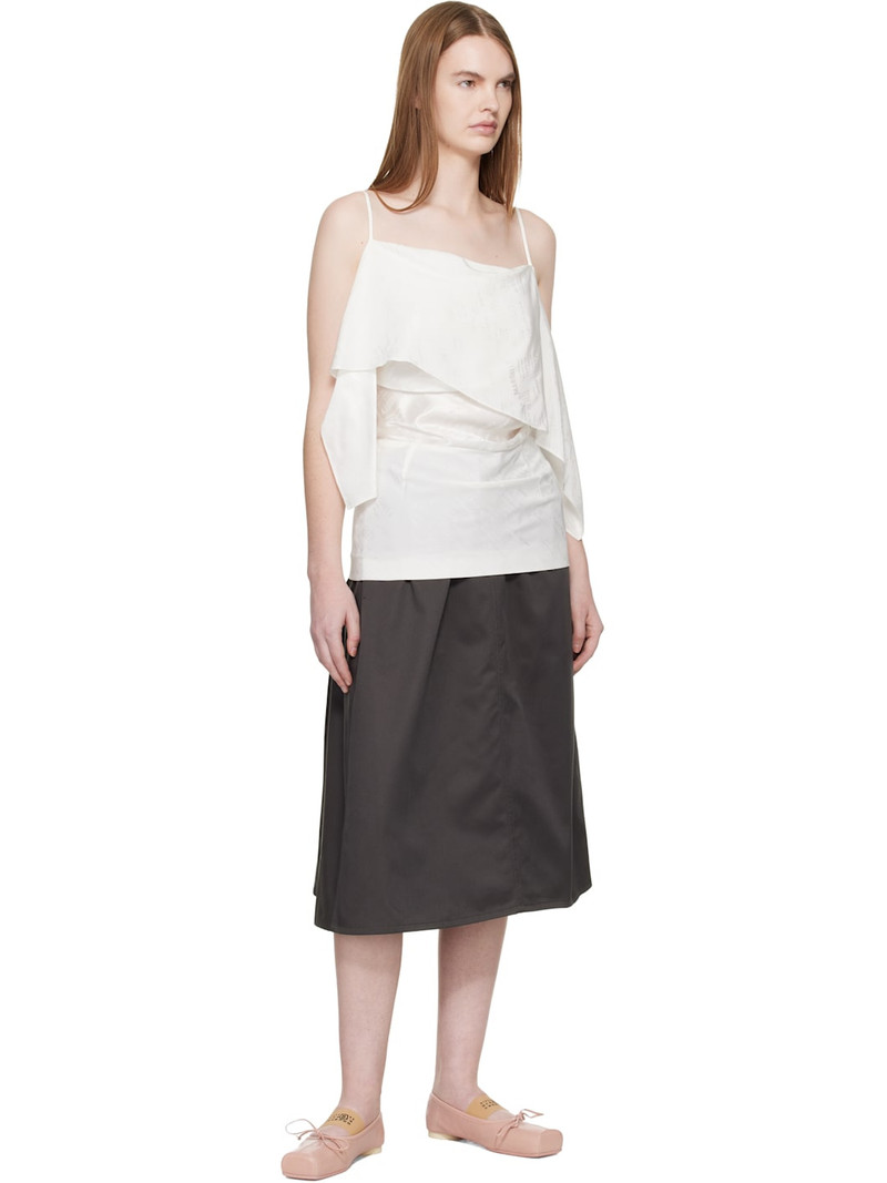 MM6 Maison Margiela Gray Long Skirt outlook