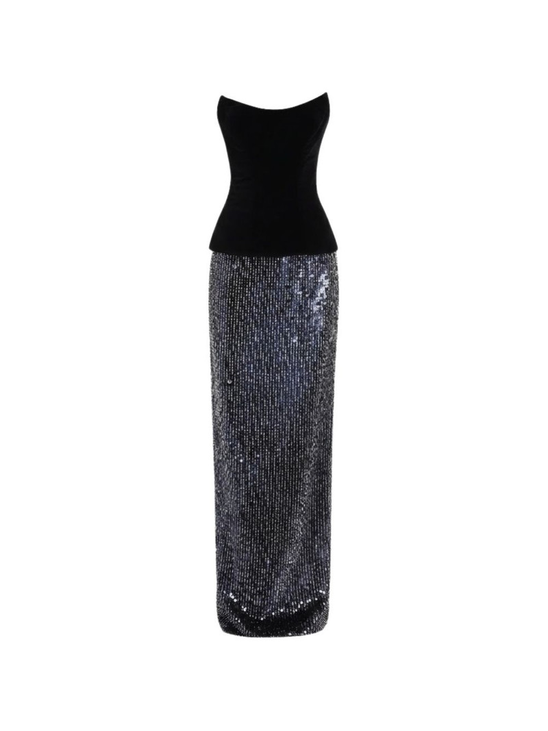 Aiden corset-style maxi dress 1